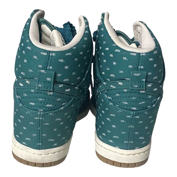Nike Dunk Sky Hi Teal Hidden Wedge Dot Print High Top Women's 6.5 - Picture 6 of 16